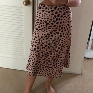Cheetah midi skirt